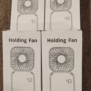 4 Pack Portable Mini 3 Speed USB Rechargable Fans